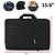 Capa Case Maleta para Notebook até 15.6" com Bolso, Preto - Compacto Capas - Imagem 1