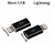 Adaptador Micro USB V8 Para iPhone Lightning - Imagem 1