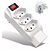 Filtro de Linha Plug Adaptador de Tomada Tripolar 4 Saídas 10A Bivolt - Kapbom SL6013 - Imagem 1
