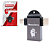 Adaptador OTG 2x1 Tipo Micro USB V8 + Tipo C, Compatível com Macbook - MasterDrive - Imagem 1