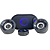 Mini Subwoofer 2.1 Caixa de Som de PC 11W RMS Com USB, SD e Bluetooth - Knup KP-6018BH - Imagem 5