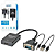 Adaptador Conversor VGA para HDMI com Saída de Áudio P2 - Exbom CC-VHA30 - Imagem 1