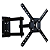 Suporte Articulado de Parede para TVs de 10" a 60", Carga Max. 30Kg - Brasforma BRA4.0 - Imagem 2