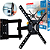 Suporte Articulado de Parede para TVs de 10" a 60", Carga Max. 30Kg - Brasforma BRA4.0 - Imagem 1