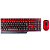 Kit Teclado e Mouse Sem Fio, Wireless 2.4Ghz, Vermelho e Preto - Kross KE-KM553V1 - Imagem 2
