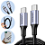 Cabo Tipo C Para Tipo C 100W Para MacBook, iPad, Celular, Switch com 1.5M - Ugreen US316 - Imagem 1