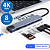 Conversor Tipo C Para HDMI, 2 USB 3.0, 2 Tipo C, 2 Leitor de Cartão SD/Micro SD e RJ45 até 100mbps - Imagem 5