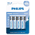 Pilha Alcalina AA (Comum) 1.5V com 4 Unidades, Power Alkaline - Philips LR6P4B/59 - Imagem 1