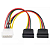 Cabo Adaptador Molex IDE x 2 Sata 15P, Tamanho 20cm - Grasep D-CIC02 - Imagem 1