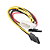 Cabo Adaptador Molex IDE x 2 Sata 15P, Tamanho 20cm - Grasep D-CIC02 - Imagem 2