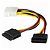 Cabo Adaptador Molex IDE x 2 Sata 15P, Tamanho 20cm - Grasep D-CIC02 - Imagem 3