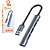 Hub USB com 3 Portas USB 2.0 e 1 Porta USB 3.0 - Kaidi KD-3802 - Imagem 1