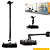 Suporte de Projetor Datashow para Teto ou Parede com Extensão, Preto - Brasforma SBRP756B - Imagem 1