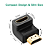 Adaptador Curva HDMI 90° Graus em L 4K 60Hz - Ugreen HD112 - Imagem 3