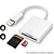 Cabo OTG Lightning iPhone para Leitor de Cartão de Memória SD e TF Card - Imagem 1