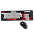 Kit Teclado e Mouse Sem Fio Bluetooth e Wireless 2.4GHz, Recarregável, Vermelho - Knup KP-TE129 - Imagem 3