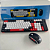 Kit Teclado e Mouse Sem Fio Bluetooth e Wireless 2.4GHz, Recarregável, Vermelho - Knup KP-TE129 - Imagem 9
