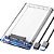 Case Gaveta Para HD e SSD Sata 2.5" USB 3.0, Transparente, Slim - Exbom CGHD-35 - Imagem 3