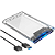 Case Gaveta Para HD e SSD Sata 2.5" USB 3.0, Transparente, Slim - Exbom CGHD-35 - Imagem 2