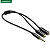 Cabo Adaptador P3 (Macho) para 2 P2 (Fêmea) 3,5mm com 20cm - Ugreen AV141 - Imagem 1