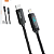 Cabo de Carregamento Tipo C Para iPhone 27W com 1 Metro e Display LED, Trançado - Kaidi KD-104CL - Imagem 1