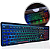 Teclado Gamer Membrana com Fio e Led Lighting, Multimídia, Padrão ABNT2 - Knup KP-TE130 - Imagem 1