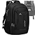 Mochila Para Notebook até 17" Reforçada Anti Furto Cadeado Semi Impermeável, Cor Preto - Aco 2102 - Imagem 1