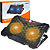 Base Para Notebook 12" a 17" com 2 Fans e Led Cor de Laranja - Oberon OR-SP253 - Imagem 1