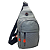 Mini Bolsa Tiracolo Pochete Transversal Ombro Ant Furto Unissex Cor Cinza - A2535 - Imagem 4