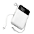 Carregador Portátil Power Bank 20.000mAh com Cabo Tipo C e iPhone, 20W PD, Branco - Kaidi KNC-922 - Imagem 2