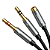 Cabo Adaptador de Áudio P2 (Fêmea) para 2xP2 (Macho) 3.5mm com 20cm - Ugreen AV140 - Imagem 2