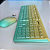 Kit Teclado e Mouse Sem Fio Multimídia ABNT2, Cor Verde/Amarelo - Maxprint Deluxe Pro - Imagem 3
