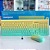 Kit Teclado e Mouse Sem Fio Multimídia ABNT2, Cor Verde/Amarelo - Maxprint Deluxe Pro - Imagem 1