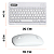 Kit Mini Teclado Recarregável + Mouse à Pilha Bluetooth - Knup KP-TE127 - Imagem 3