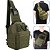 Mini Bolsa Mochila Tiracolo Transversal Tática no Estilo Militar Cor Verde - B014 - Imagem 1