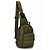 Mini Bolsa Mochila Tiracolo Transversal Tática no Estilo Militar Cor Verde - B014 - Imagem 6