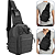 Mini Bolsa Mochila Tiracolo Transversal Tática no Estilo Militar Cor Preto - B014 - Imagem 1