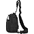 Mini Bolsa Mochila Tiracolo Transversal Tática no Estilo Militar Cor Preto - B014 - Imagem 7
