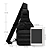 Mini Bolsa Mochila Tiracolo Transversal Tática no Estilo Militar Cor Preto - B014 - Imagem 4