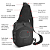Mini Bolsa Mochila Tiracolo Transversal Tática no Estilo Militar Cor Preto - B014 - Imagem 11