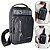Mini Bolsa Unissex de Ombro, Peito e Transversais Multifuncionais, Preto - Shengfute A2517 - Imagem 1