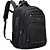 Mochila para Notebook até 15.6" Escolar Reforçada Unissex Cadeado Anti Furto, Semi Impermeável, Preto - Aco Zy2041 - Imagem 1