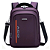 Mochila Para Notebook até 14" Unissex à Prova D'Água com Alça Lateral Cor Roxo - Aco 1502 - Imagem 1