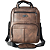 Mochila Para Notebook até 15.6" Unissex em Couro Sintético Marrom, Design Premium - Ouliya 99111-1 - Imagem 2