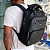 Mochila Para Notebook até 15.6" Unissex em Couro Sintético Preto, Design Premium - Ouliya 99111-6 - Imagem 11