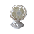 Mini Ventilador Portátil Recarregável com 3 Velocidades, Cor Branco - Inova MD-122 - Imagem 2