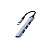 Hub Tipo C 4 Portas USB, Sendo 3 USB 2.0 e 1 USB 3.0 - H'Maston ZHQ24 - Imagem 2