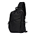 Mini Mochila Tiracolo Transversal em Couro Sintético Preto com Porta USB - Chen's C12157 - Imagem 2