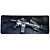MousePad Gamer 80x30cm com Bordas Costuradas, Speed, Estampa Modo Combate - Knup KP-S08 - Imagem 1