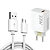 Carregador Turbo 33W USB + Cabo Micro USB V8 - Lehmox LE-407 Micro - Imagem 1